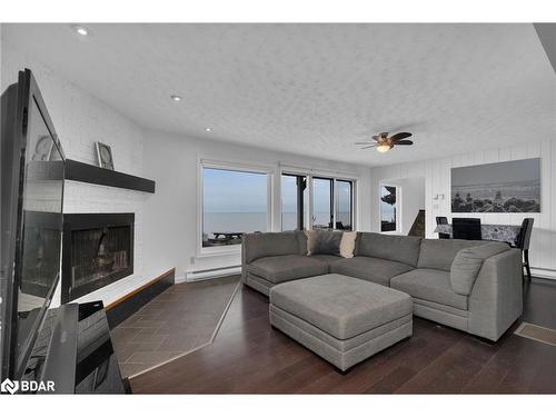209515 Highway 26, Town Of Blue Mountains, ON - Indoor Photo Showing Living Room With Fireplace