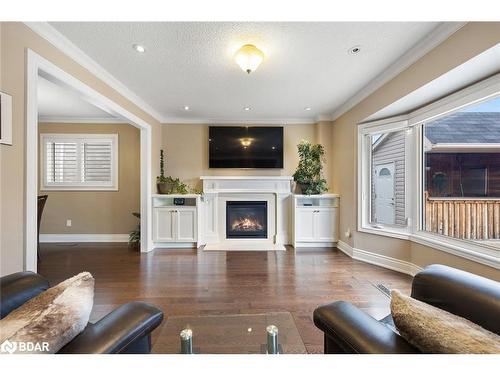 124 Sunforest Drive, Brampton, ON - Indoor Photo Showing Living Room With Fireplace