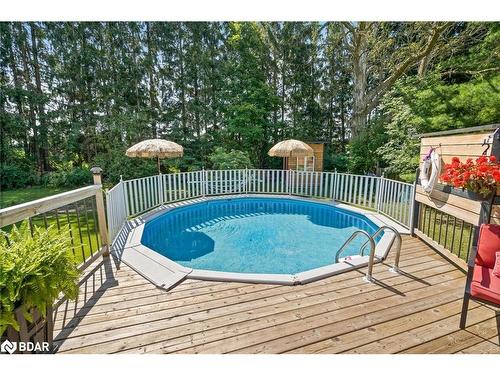 381 Cummings Crescent, Fergus, ON - Outdoor With Above Ground Pool With Deck Patio Veranda