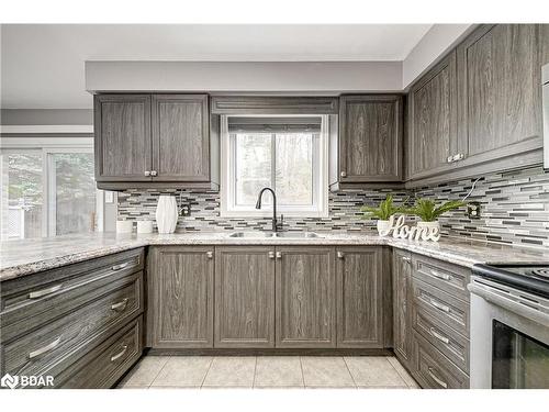 49 Eaglestone Lane, Barrie, ON - Indoor Photo Showing Kitchen With Double Sink