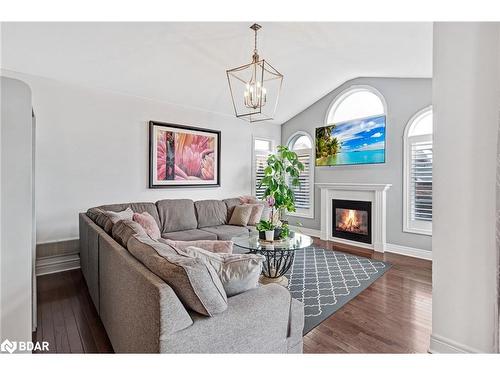 35 Tamarack Trail, Barrie, ON - Indoor Photo Showing Living Room With Fireplace