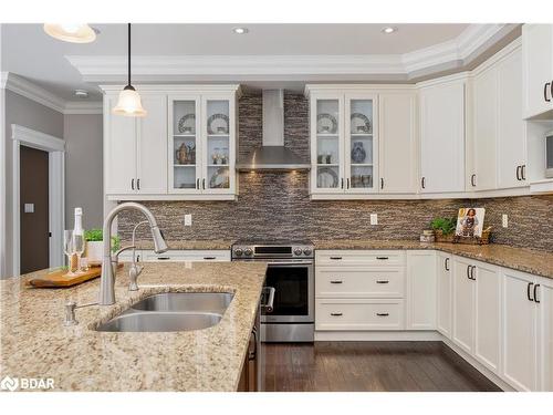 64 Heron Boulevard, Springwater, ON - Indoor Photo Showing Kitchen With Double Sink With Upgraded Kitchen