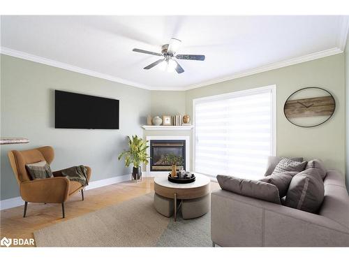 11-90 Burke Street, Penetanguishene, ON - Indoor Photo Showing Living Room With Fireplace