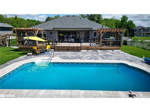 1987 Elana Drive, Orillia, ON - Outdoor With In Ground Pool With View