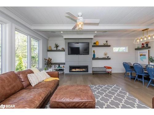 68 Heyden Avenue, Orillia, ON - Indoor Photo Showing Living Room With Fireplace