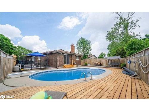 29 Culpepper Drive, Waterloo, ON - Outdoor With In Ground Pool With Deck Patio Veranda With Backyard With Exterior