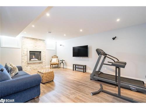 28 Camelot Square, Barrie, ON - Indoor Photo Showing Gym Room With Fireplace