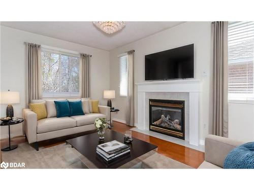 5 Jagges Drive, Barrie, ON - Indoor Photo Showing Living Room With Fireplace