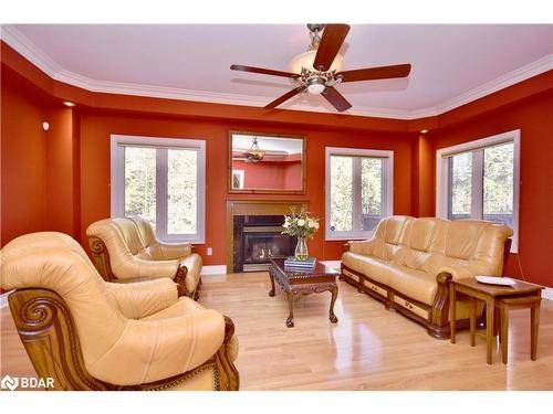 41 Camelot Square, Barrie, ON - Indoor Photo Showing Living Room With Fireplace