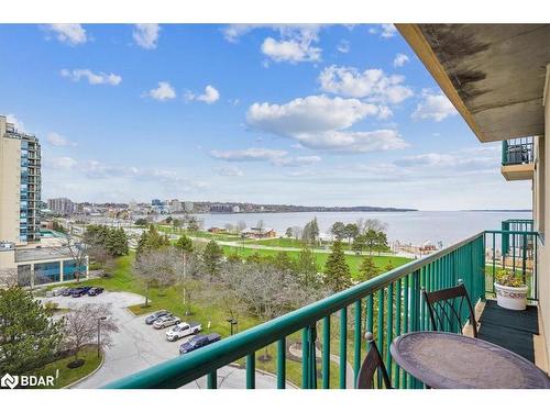 807-75 Ellen Street, Barrie, ON - Outdoor With Body Of Water With Balcony With View