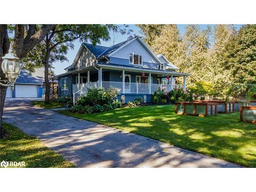 112 Lakeshore Road W, Oro-Medonte, ON - Outdoor With Deck Patio Veranda With Facade