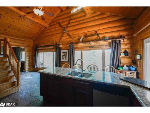 59 White Bear Court, Temagami, ON - Indoor Photo Showing Kitchen With Double Sink