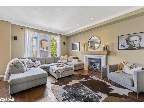 16 Spencer Drive, Barrie, ON - Indoor Photo Showing Living Room With Fireplace