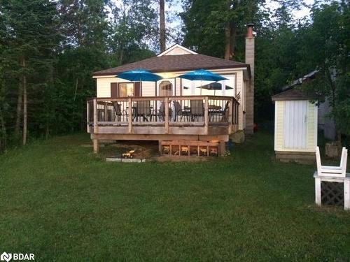 2200 South Orr Lake Rd Road, Springwater, ON - Outdoor With Deck Patio Veranda With Backyard