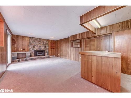 185 Lakeshore Road W, Oro-Medonte, ON - Indoor Photo Showing Other Room With Fireplace