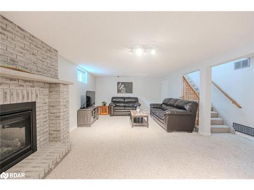 119 Hanmer Street W, Barrie, ON - Indoor Photo Showing Living Room With Fireplace