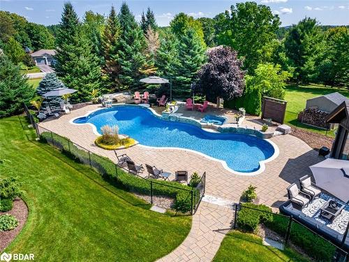 58 Marlow Circle, Springwater, ON - Outdoor With In Ground Pool With Deck Patio Veranda With Backyard