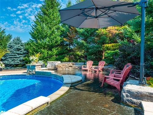58 Marlow Circle, Springwater, ON - Outdoor With In Ground Pool With Deck Patio Veranda