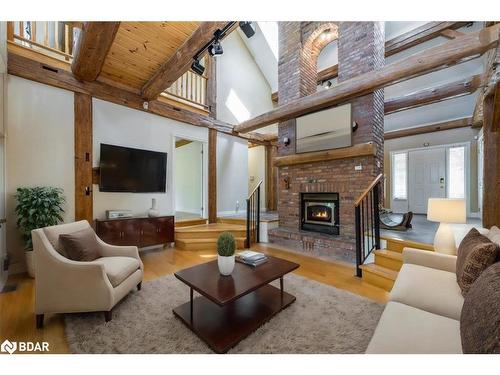 232 Church Street, Penetanguishene, ON - Indoor Photo Showing Living Room With Fireplace