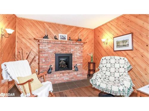 3711 Brunel Road, Baysville, ON - Indoor Photo Showing Living Room With Fireplace