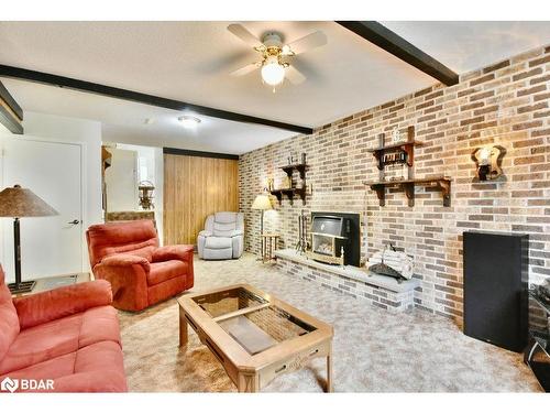 79 Jane Crescent, Barrie, ON - Indoor Photo Showing Living Room With Fireplace