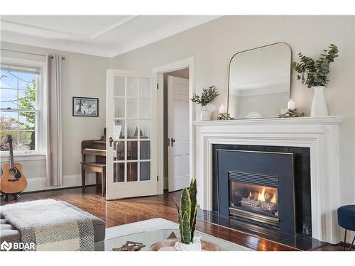 102 Blake Street, Barrie, ON - Indoor Photo Showing Living Room With Fireplace