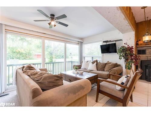 185 Tyrolean Lane, The Blue Mountains, ON - Indoor Photo Showing Living Room With Fireplace