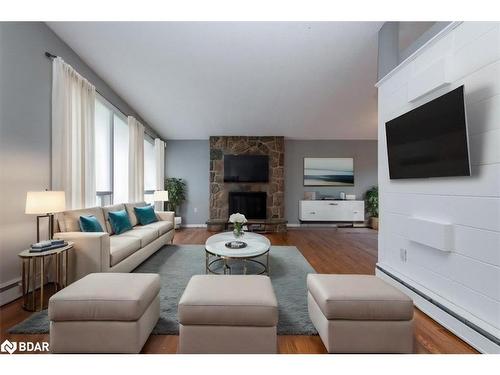 46 Eugenia Street, Barrie, ON - Indoor Photo Showing Living Room With Fireplace