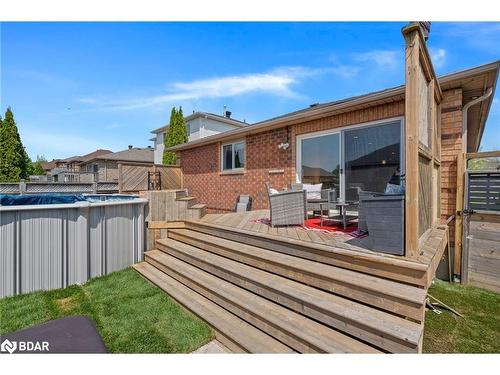14 Ambler Bay, Barrie, ON - Outdoor With Above Ground Pool With Deck Patio Veranda With Exterior