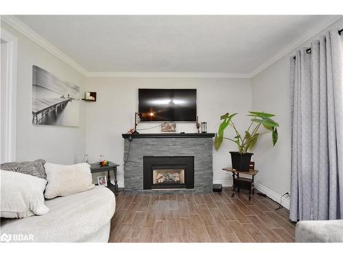 32 Shannon Street, Barrie, ON - Indoor Photo Showing Living Room With Fireplace