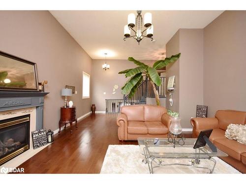 6 Joseph Crescent, Barrie, ON - Indoor Photo Showing Living Room With Fireplace