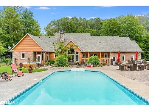 697 Lafontaine Road E, Tiny, ON - Outdoor With In Ground Pool With Deck Patio Veranda