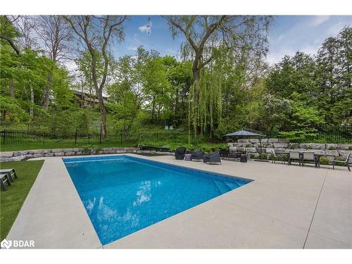 112 Collingwood Street, Barrie, ON - Outdoor With In Ground Pool With Backyard
