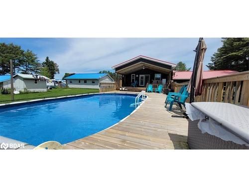 12 Fulsom Crescent, Kawartha Lakes, ON - Outdoor With In Ground Pool With Deck Patio Veranda With Exterior