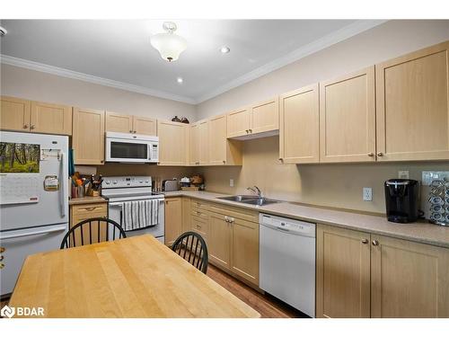 302-20A Silver Birch Court, Parry Sound, ON - Indoor Photo Showing Kitchen With Double Sink