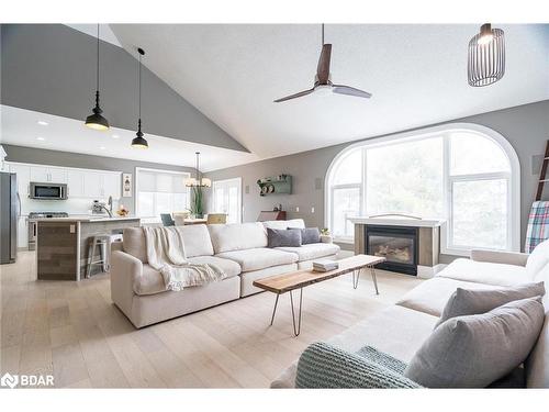 16 Fawn Crescent, Barrie, ON - Indoor Photo Showing Living Room With Fireplace