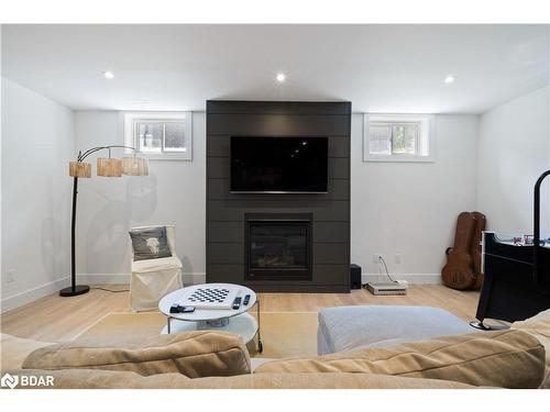 28 Byers St Street, Snow Valley, ON - Indoor Photo Showing Living Room With Fireplace