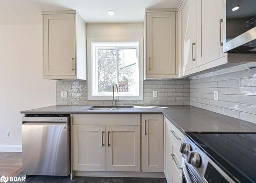 29B Rose Avenue, Orillia, ON - Indoor Photo Showing Kitchen With Double Sink