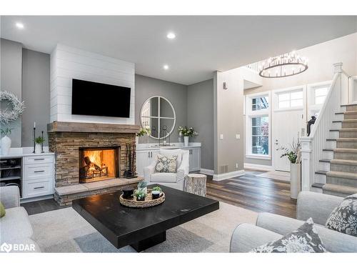 23 Kells Crescent, Collingwood, ON - Indoor Photo Showing Living Room With Fireplace