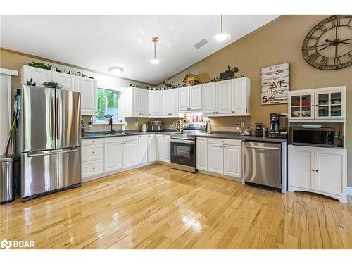 87 Farlain Lake Road E, Tiny, ON - Indoor Photo Showing Kitchen With Double Sink