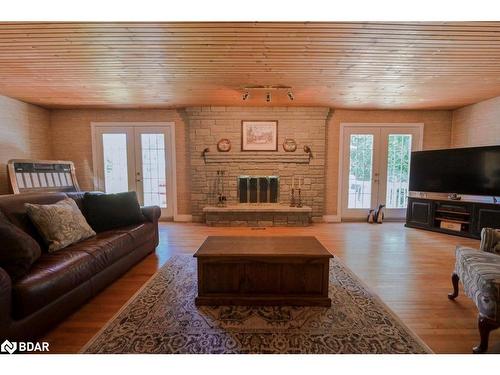 111 Rose Lake Road, Utterson, ON - Indoor Photo Showing Living Room With Fireplace