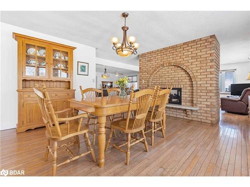 4628 10Th Line, New Tecumseth, ON - Indoor Photo Showing Dining Room With Fireplace