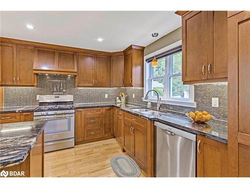 45 Stanley Avenue, Oro-Medonte, ON - Indoor Photo Showing Kitchen With Double Sink