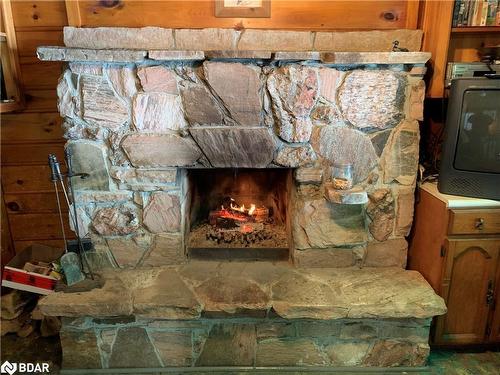 1002 East Camp Lake Rd, Lake Of Bays, ON - Indoor With Fireplace