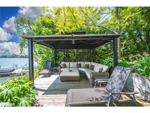 865 Adams Road, Innisfil, ON - Outdoor With Body Of Water With Deck Patio Veranda With Exterior