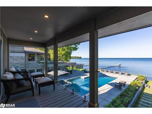 3211 Fleming Boulevard, Innisfil, ON - Outdoor With Body Of Water With Deck Patio Veranda With View With Exterior