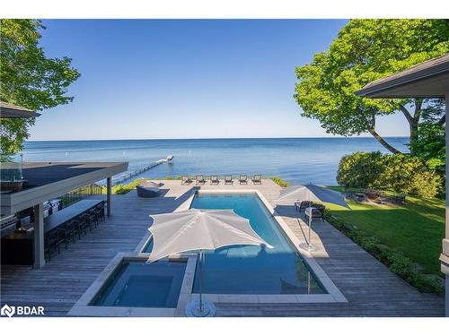 3211 Fleming Boulevard, Innisfil, ON - Outdoor With Body Of Water With In Ground Pool With View