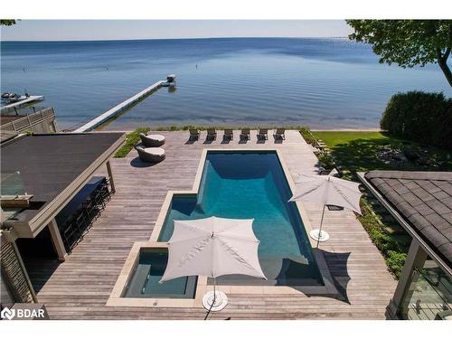 3211 Fleming Boulevard, Innisfil, ON - Outdoor With Body Of Water With In Ground Pool With View