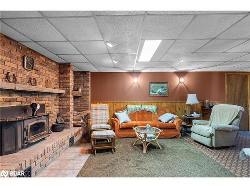 3093 26 Highway, Springwater, ON - Indoor With Fireplace