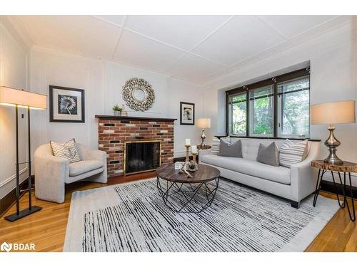 65 Normandy Boulevard, Toronto, ON - Indoor Photo Showing Living Room With Fireplace